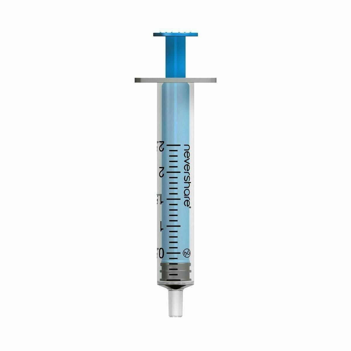 Siringhe Luer Slip blu Nevershare da 2,5 ml